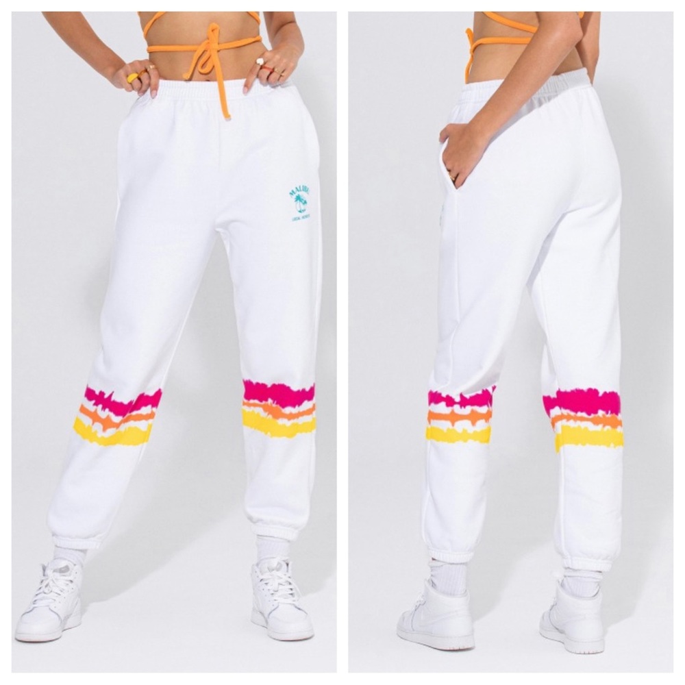 Local Heroes x Malibu Sunset Tie Dye Sweatpants | LARGE NWT